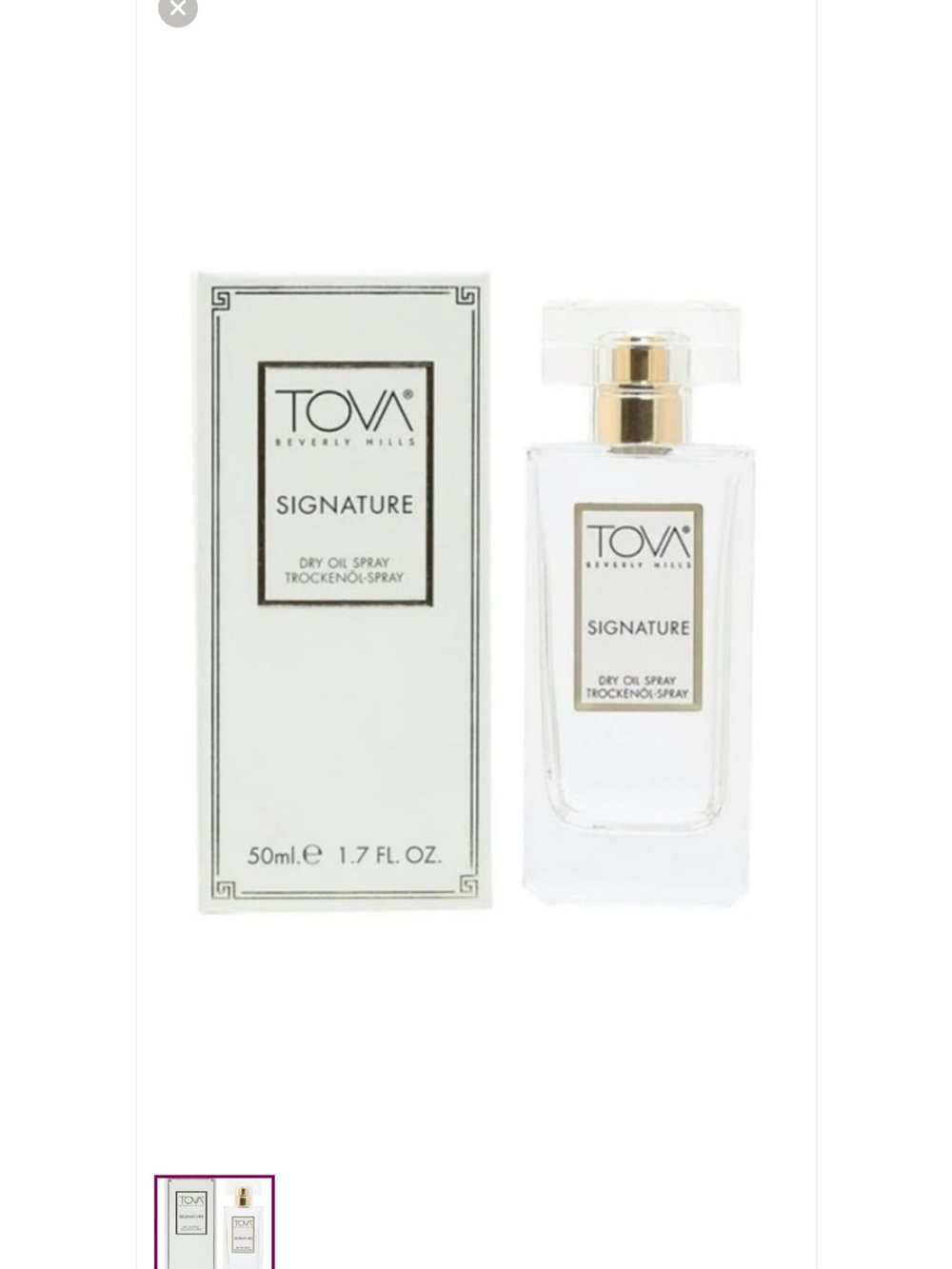 To a Signature Dry Oil Spray for Women - White